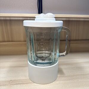 KitchenAid Blender Glass Carafe 40 Oz w/ lid, caps, blades & collar OEM